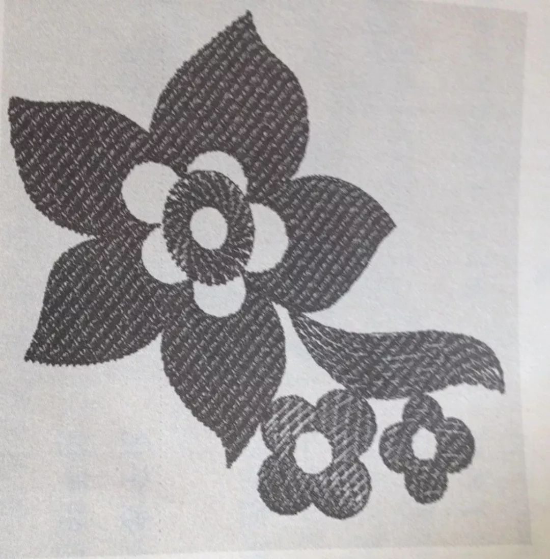 电脑绣花针法之他他米针介绍